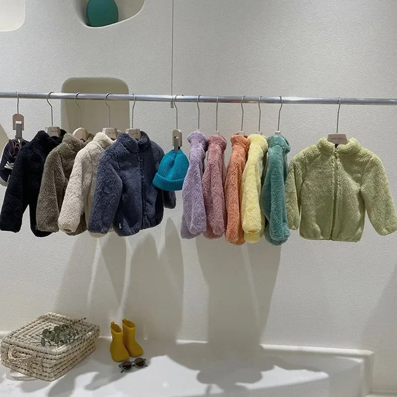Warme Kinder-Fleecejacke