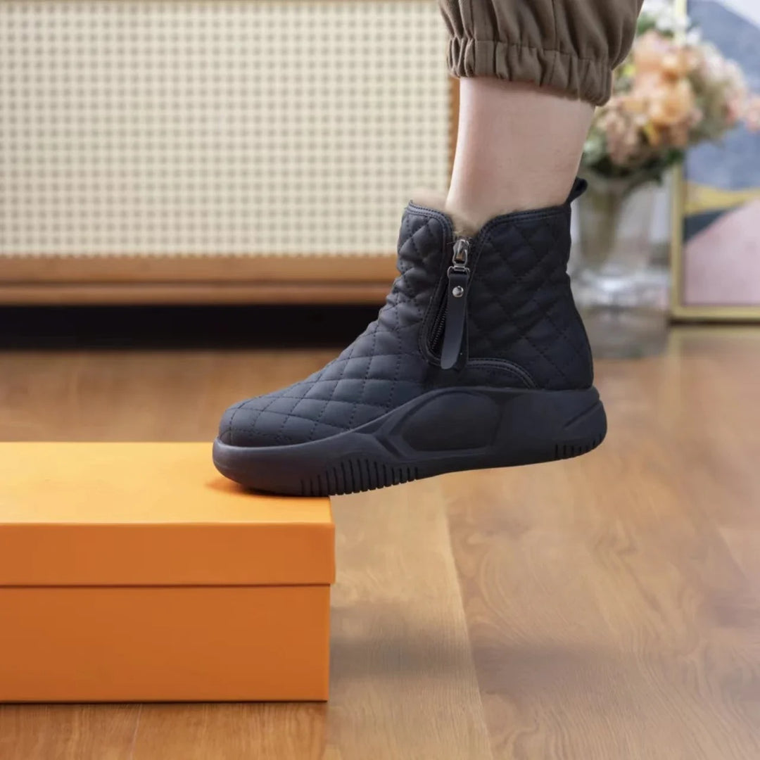 Winter-Schneestiefel mit dickem Boden