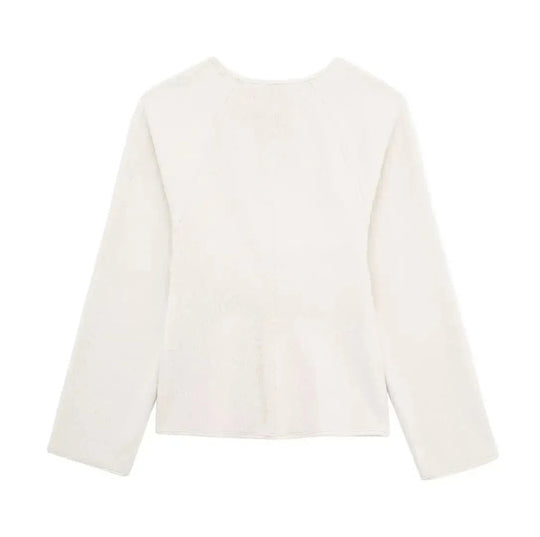 Damen Wollmantel mit Lederschnalle