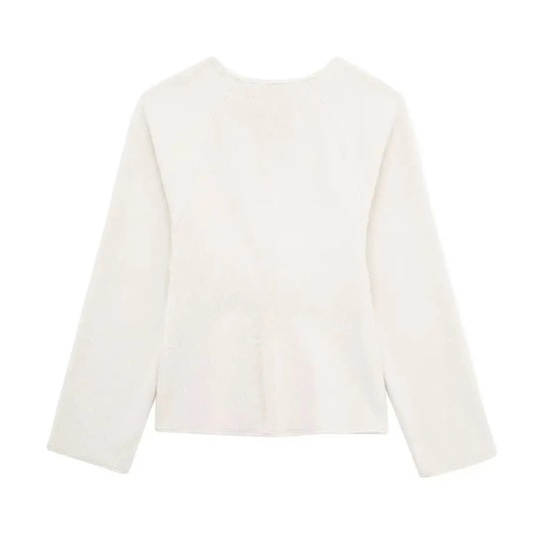 Damen Wollmantel mit Lederschnalle