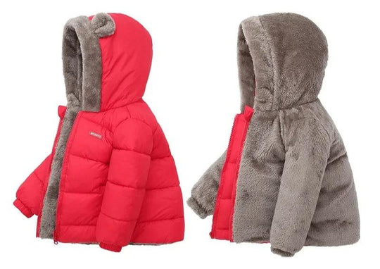 Kinder-Kaschmirjacke mit Kapuze