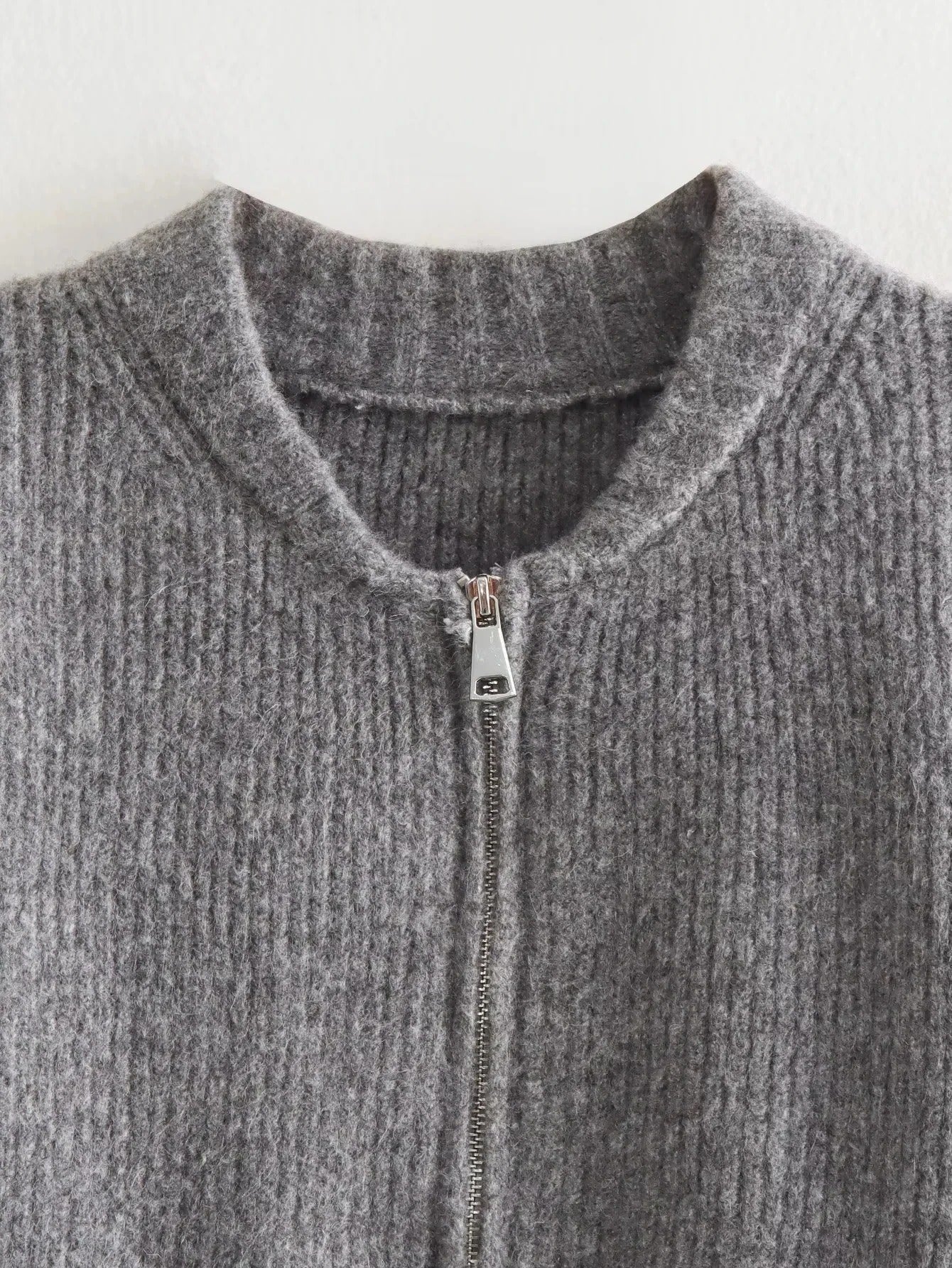 Vintage-Damenpullover mit Rundhalsausschnitt