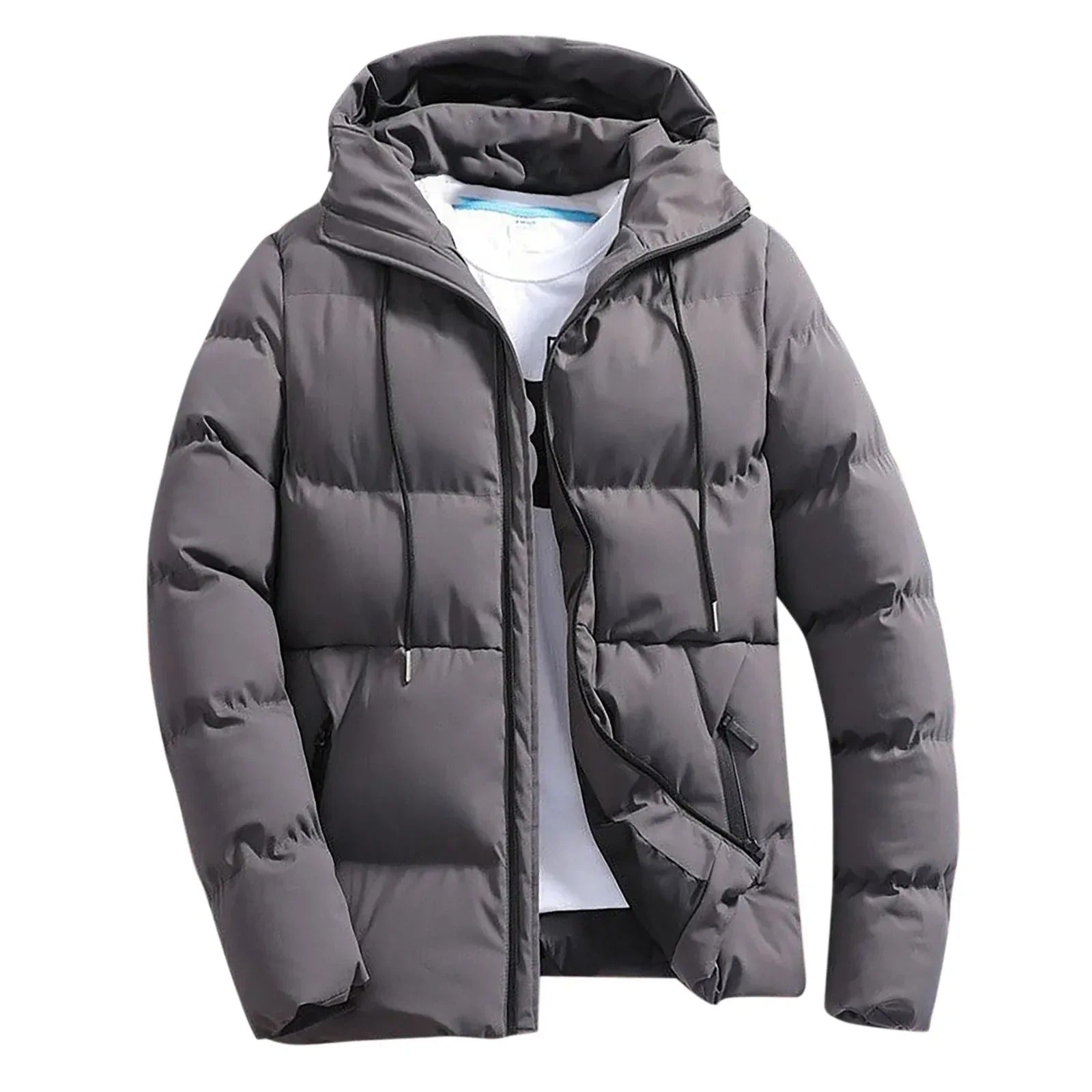 Warme Kapuzen-Pufferjacke für Männer