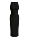 Kleid mit faltiger Taille für Frauen