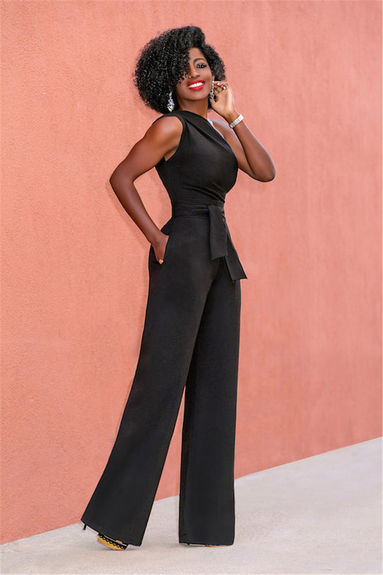 Ein-Schulter-Bodycon-Overall