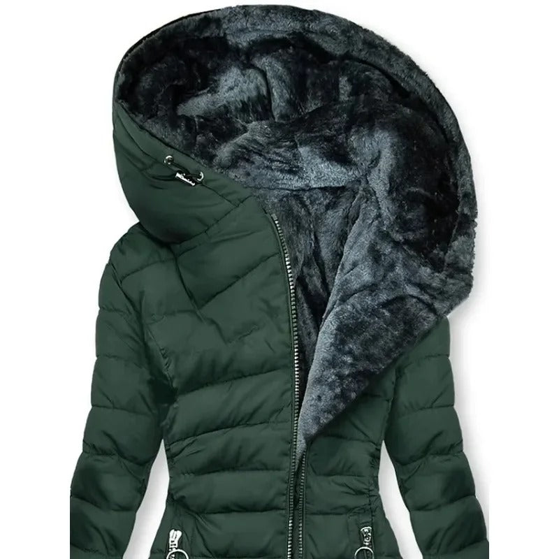 Schmal geschnittener Winterparka für Frauen