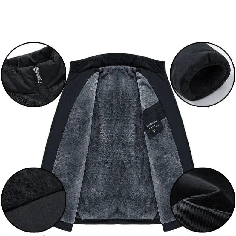 Winter-Parka für Männer aus Plüsch mit Verdickung