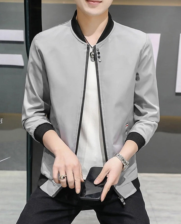 Windbreaker-Jacke mit Reißverschluss für Männer