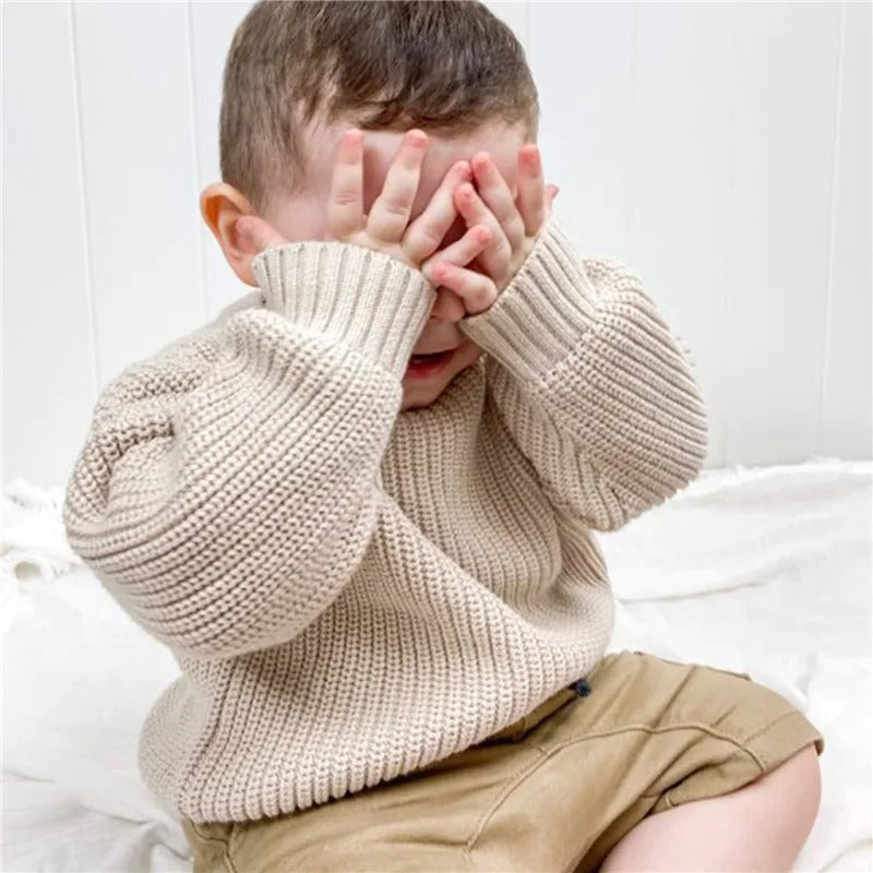 Lässiger Strickpullover für Kinder