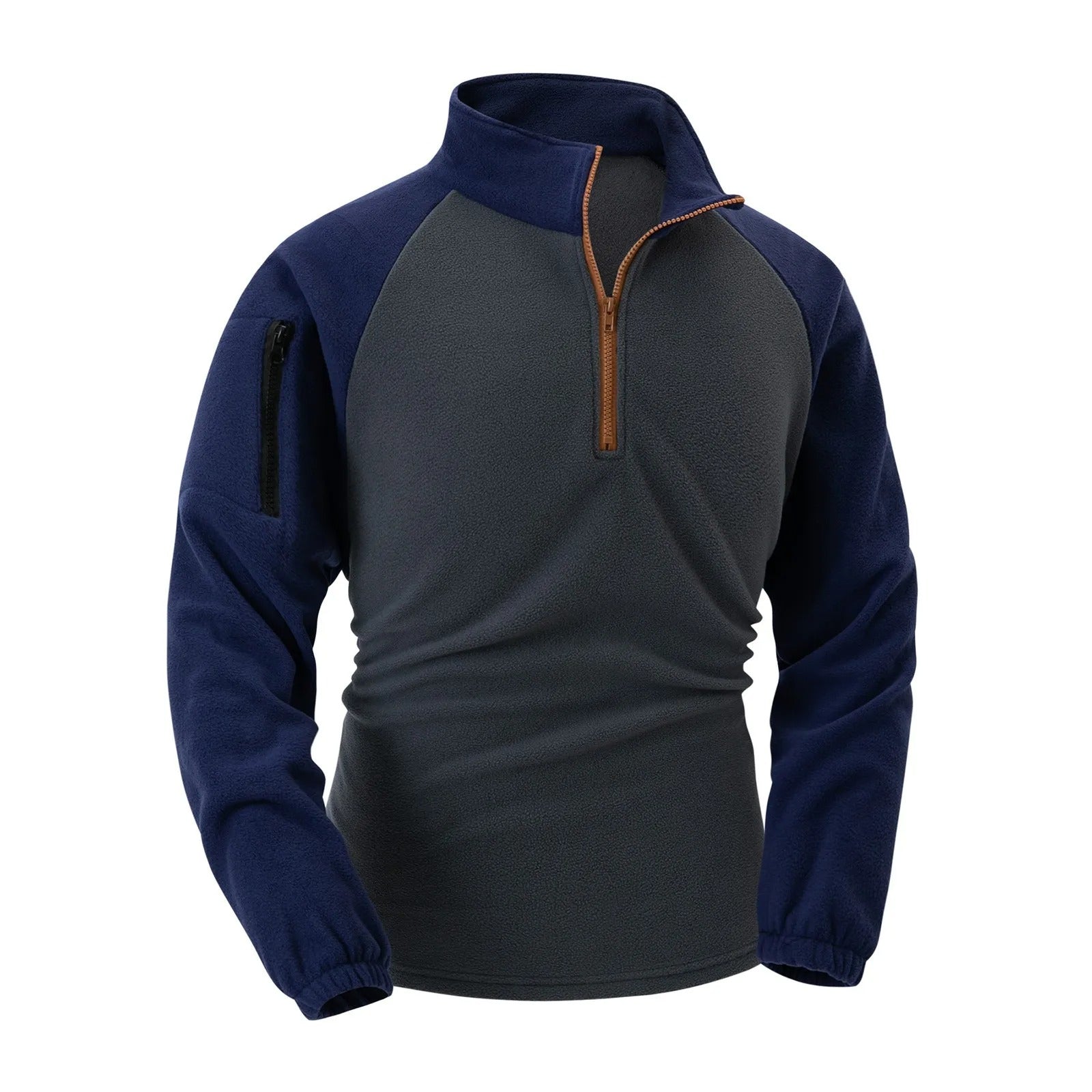 Herren Fleece-Kapuzenjacke