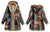 Lange Jacke mit Kapuze für Frauen