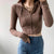Damen Zip-Up Crop-Hoodie
