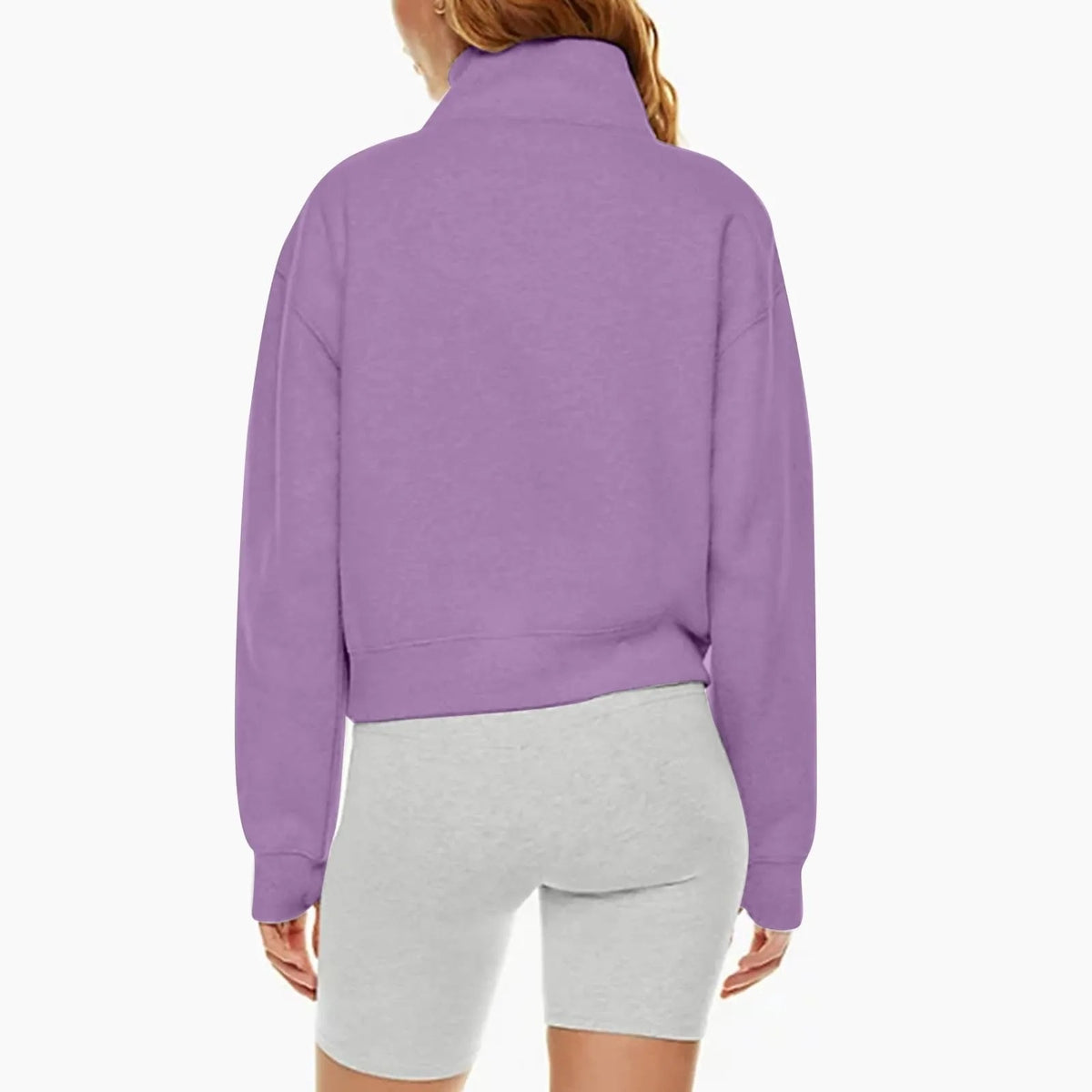 Damen-Fleecejacke mit Stehkragen