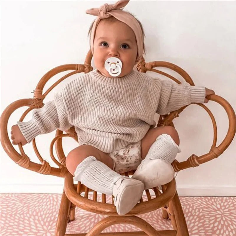 Lässiger Strickpullover für Kinder
