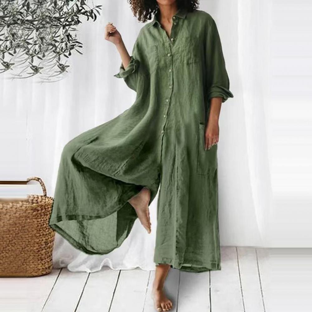 Oversized Damenoverall aus Baumwolle
