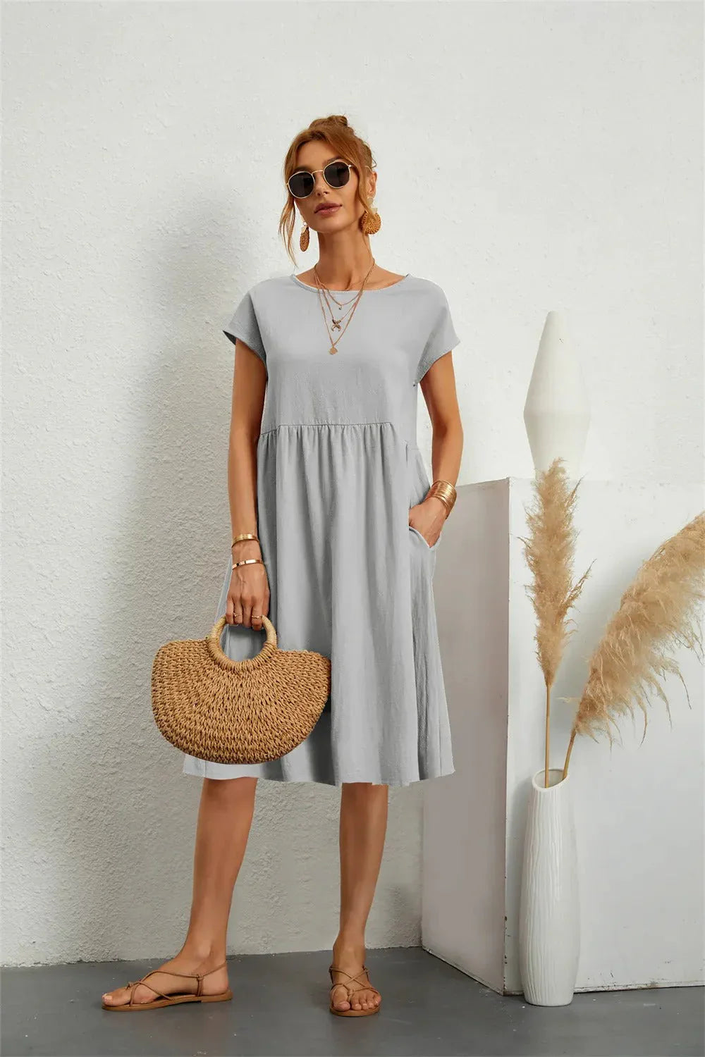 Variant image for Damen Kleid Hochzeitsgast Elegantes Festliches Design Hochwertige Stoffe-41
