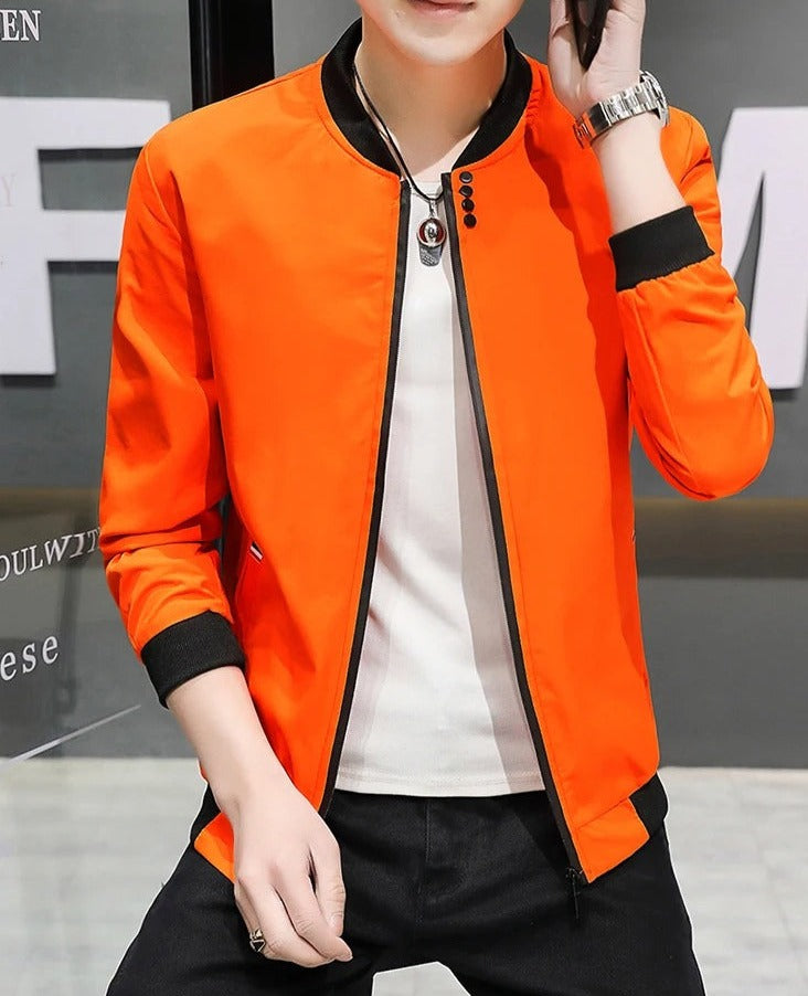 Windbreaker-Jacke mit Reißverschluss für Männer