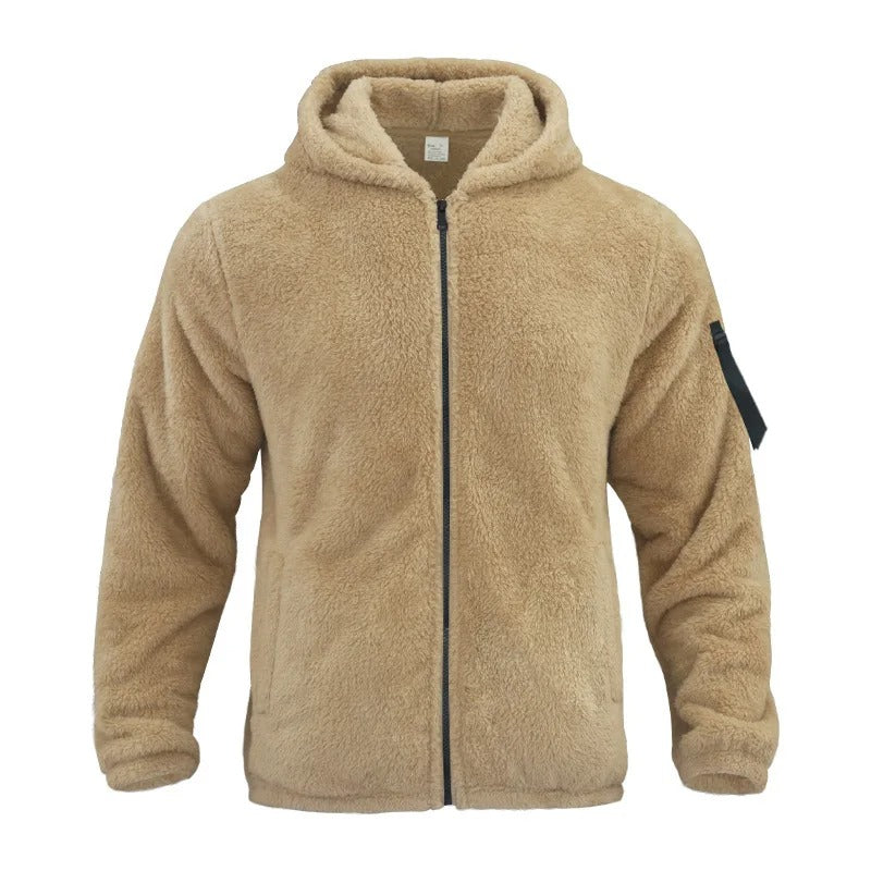 Doppelseitige Herren-Fleecejacke