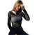 Langärmeliges Crop-Top aus Rippenstrick für Frauen
