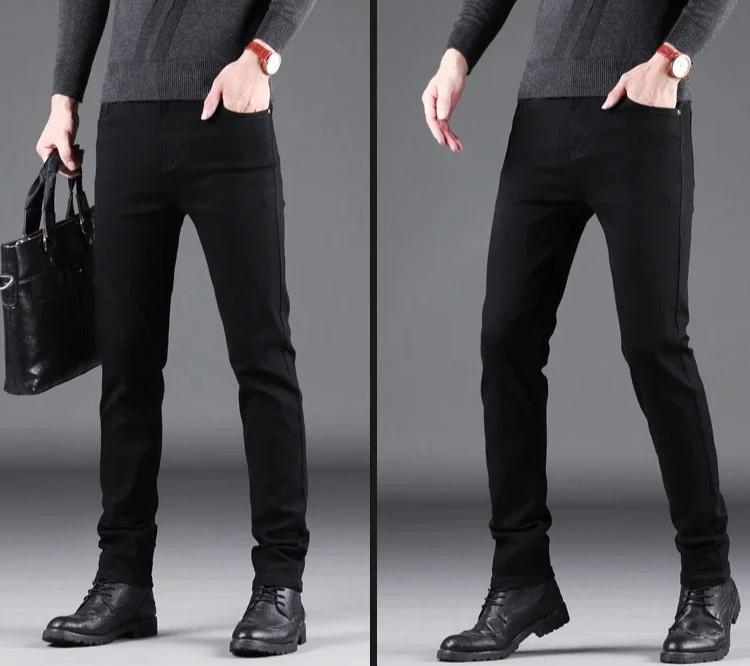 Pure Schwarze Slim Jeans für Männer