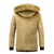 Herrenjacke mit fleecegefüttertem Pelzkragen