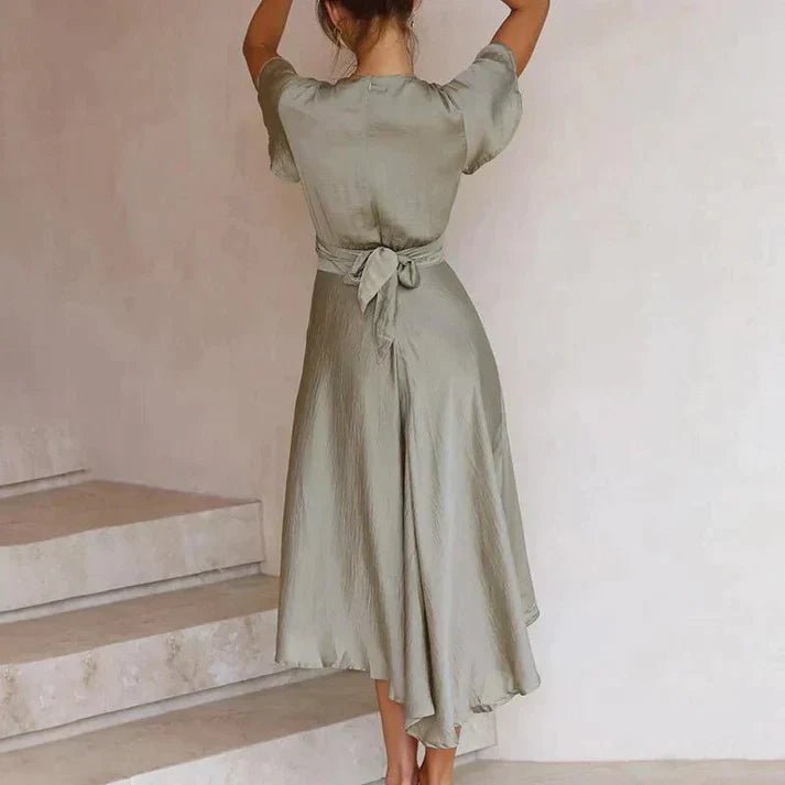 Damen Vintage Kleid Retro Chic Sommerkleid Baumwollmix-4