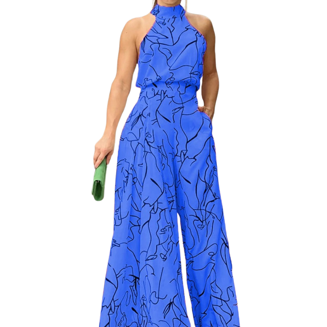 Ärmelloser Neckholder-Overall für Damen