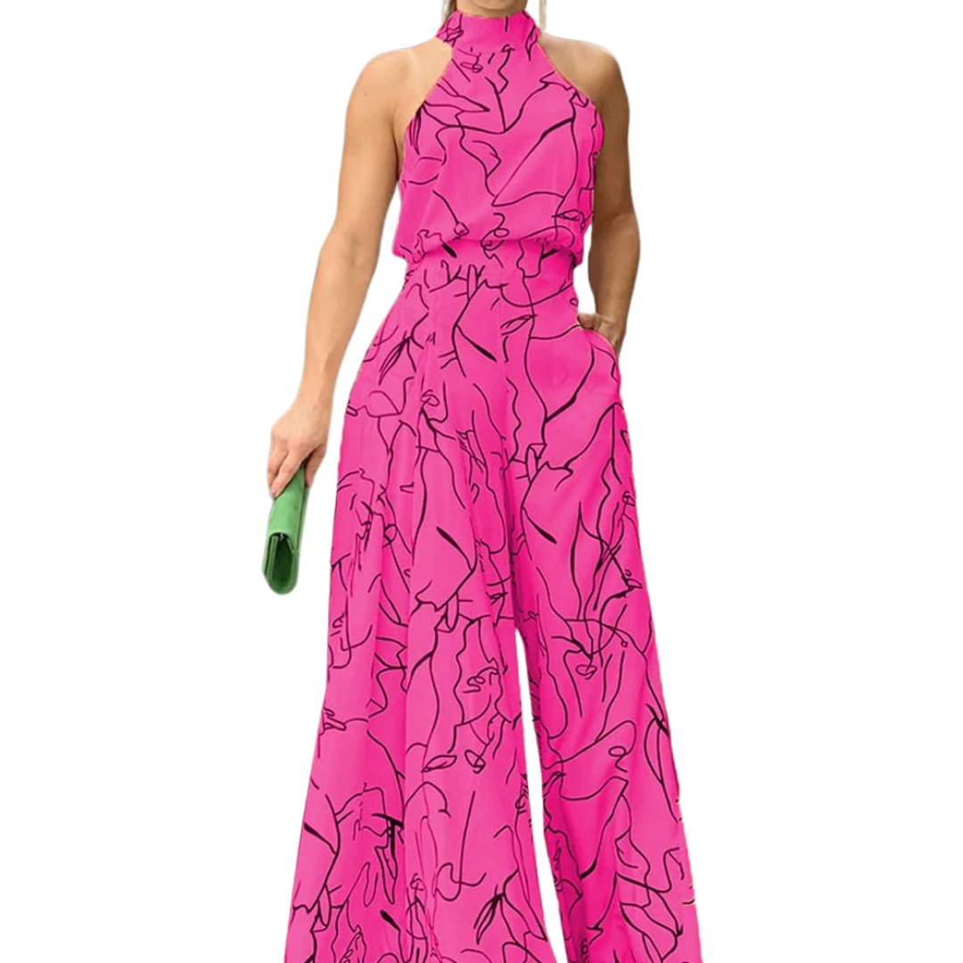 Ärmelloser Neckholder-Overall für Damen