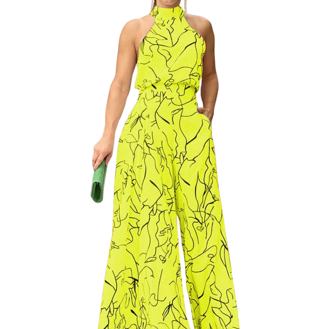 Ärmelloser Neckholder-Overall für Damen