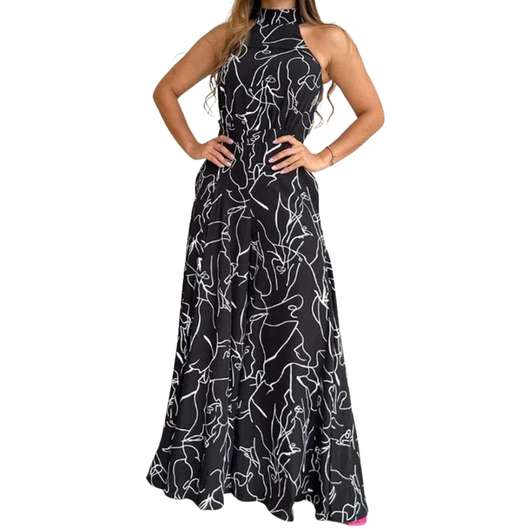 Ärmelloser Neckholder-Overall für Damen