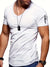 Variant image for Herren T-Shirt V-Ausschnitt Lässig 100% Baumwolle Kurzarm-42