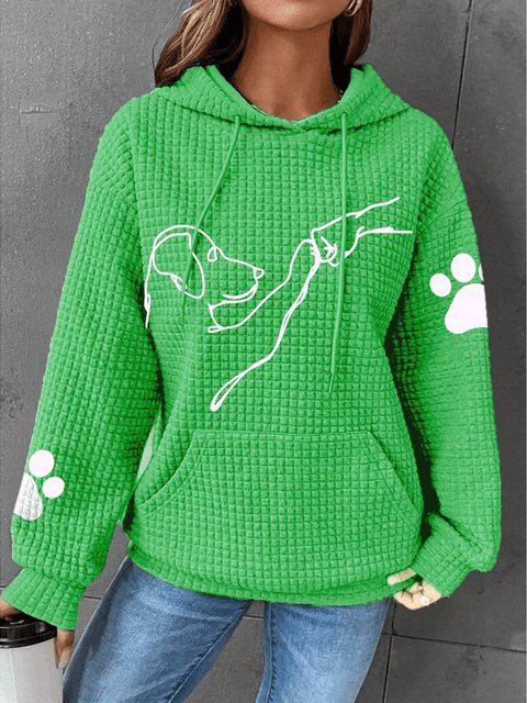 Damen Hoodie Bequemer Fleece Stil Atmungsaktives Material 2