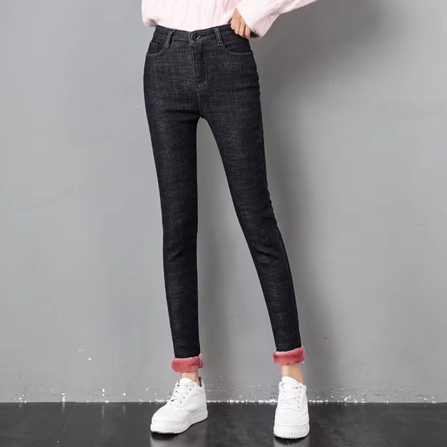 Retro Thermo Skinny Jeans für Frauen
