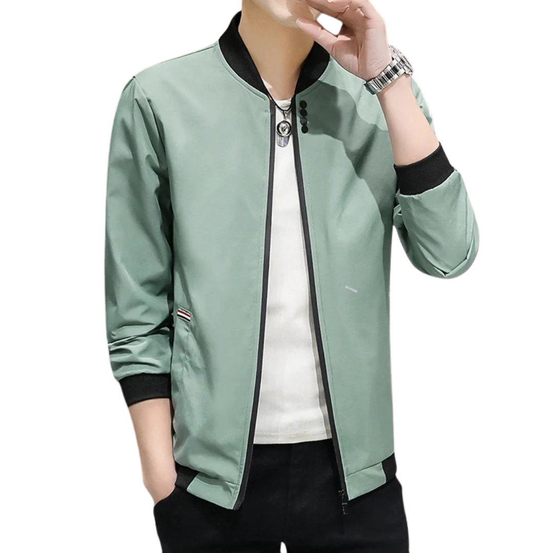 Windbreaker-Jacke mit Reißverschluss für Männer