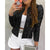 Damenjacke Glamour Mit Glitzerdetails Aus Hochwertiger Polyester-Seidenmischung 2