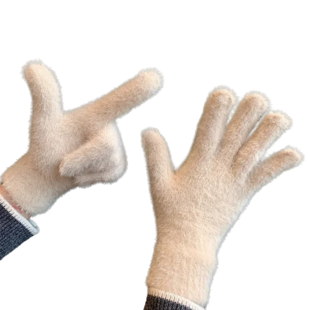 Nerz-Samt Winterhandschuhe