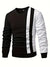 Variant image for Herrenpullover Farbblock Rundhalsausschnitt Baumwollmischung-1