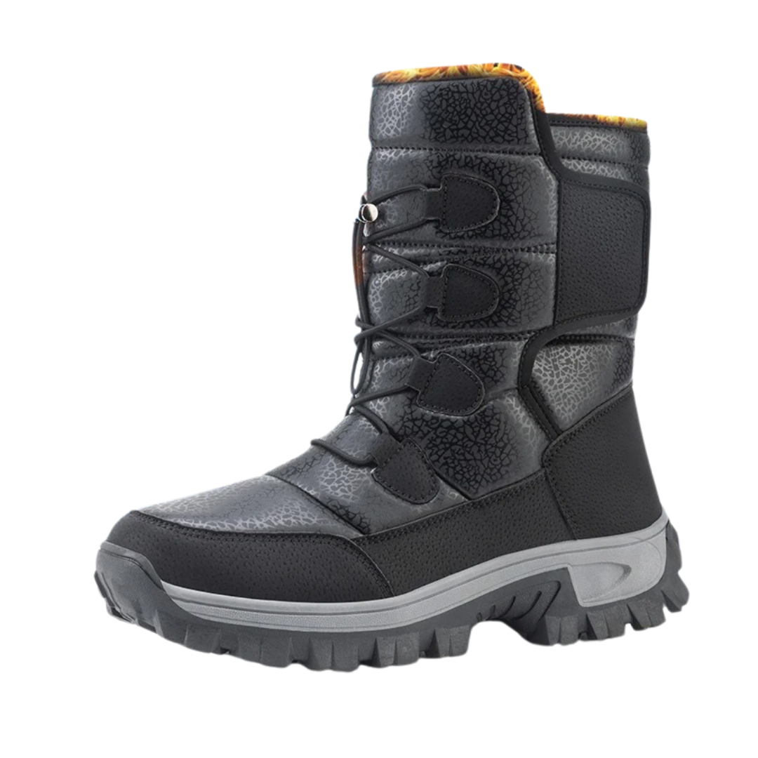 Hohe Winterstiefel aus Plüsch für Männer