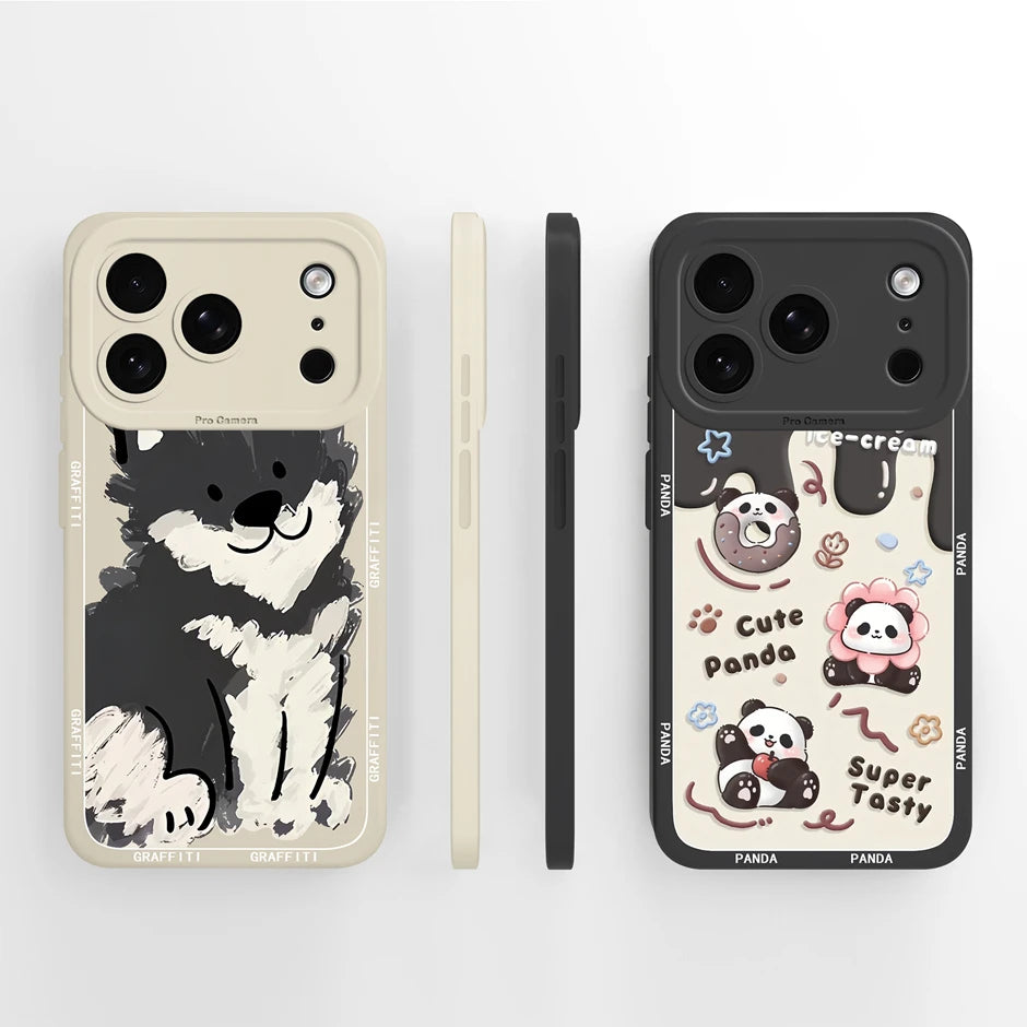 iPhone 17 Pro Max Hülle Cartoon Panda Design Stylish 5