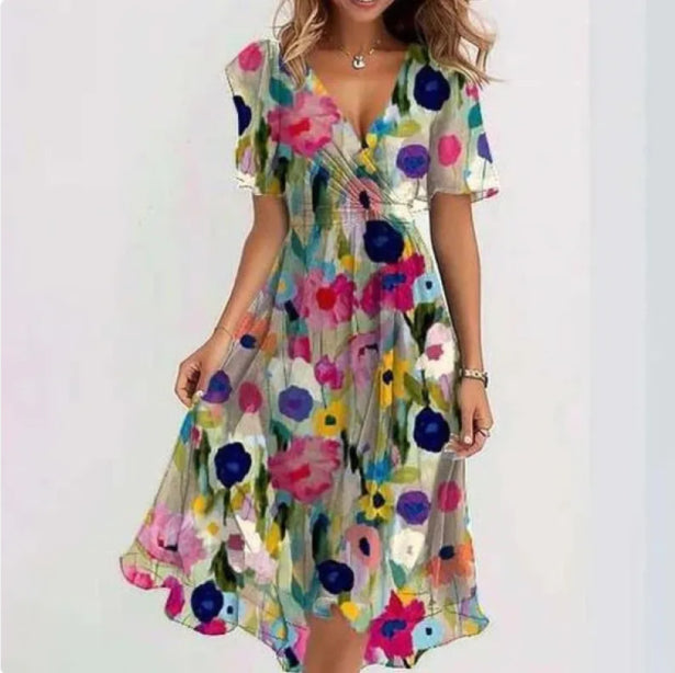 Variant image for Damenkleid V-Ausschnitt Festlich Elegantes Design Hochwertiger Stoff-22