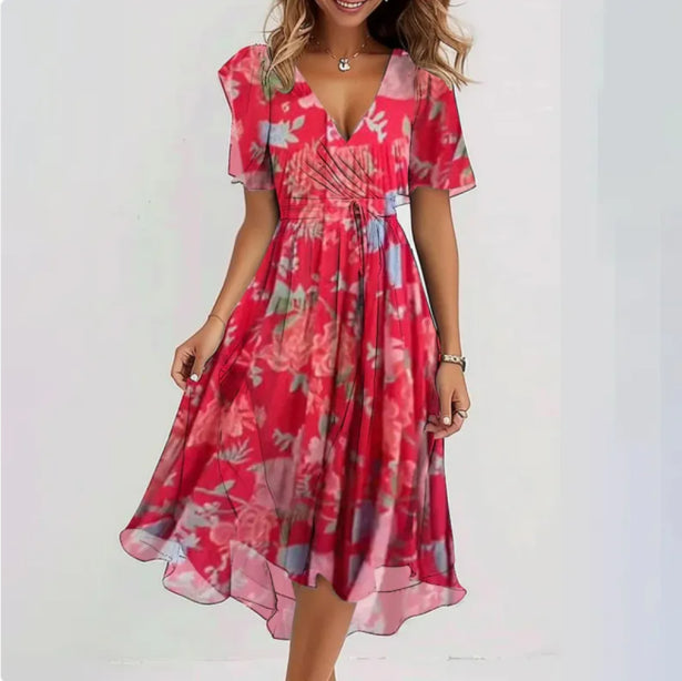 Variant image for Damenkleid V-Ausschnitt Festlich Elegantes Design Hochwertiger Stoff-8