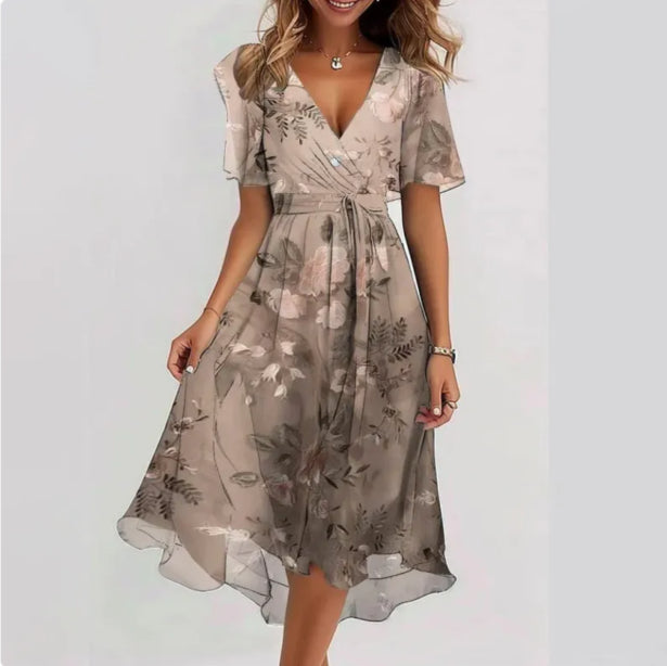 Variant image for Damenkleid V-Ausschnitt Festlich Elegantes Design Hochwertiger Stoff-15