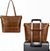 Vintage Leder Tote Bag