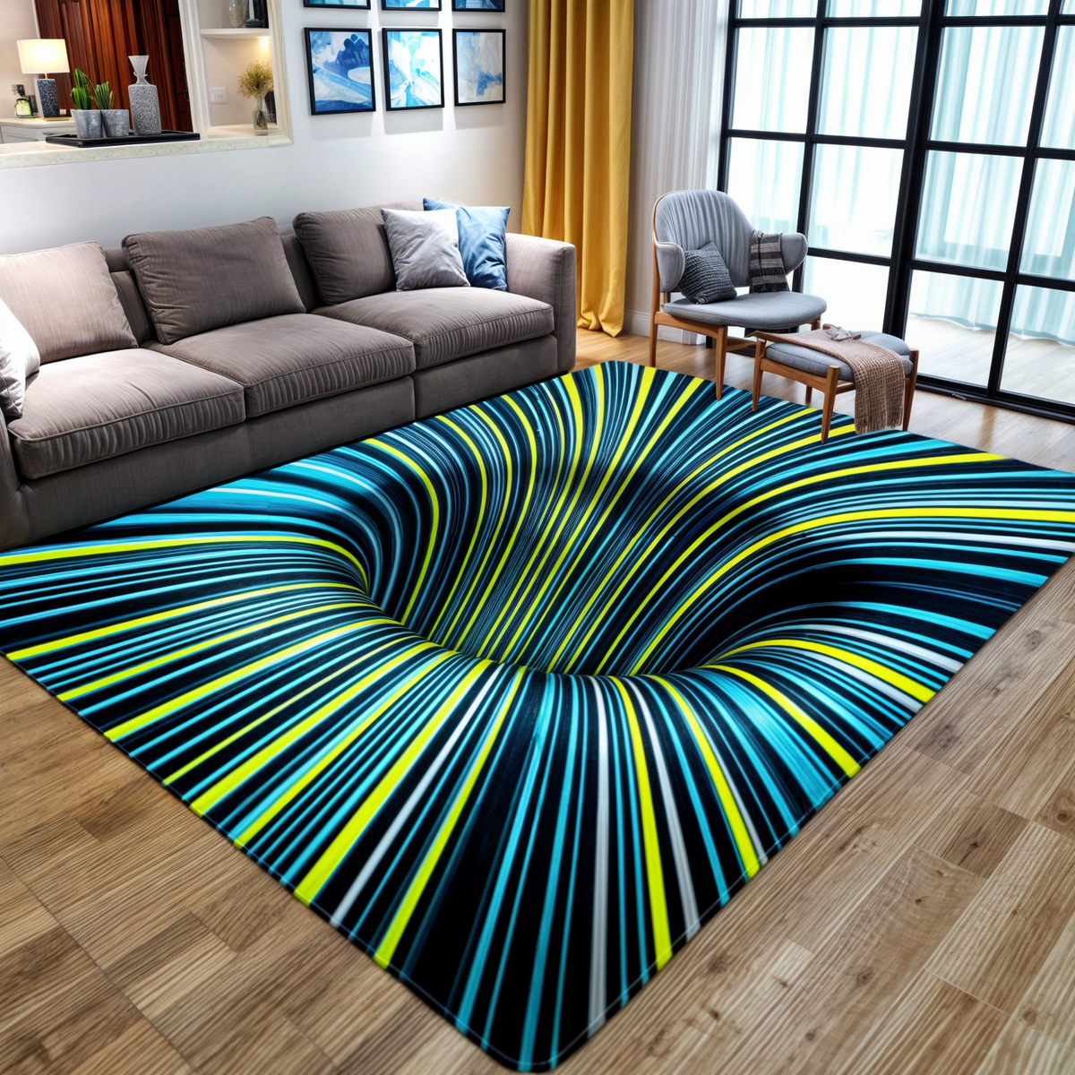 Geometrische Illusionsmatte