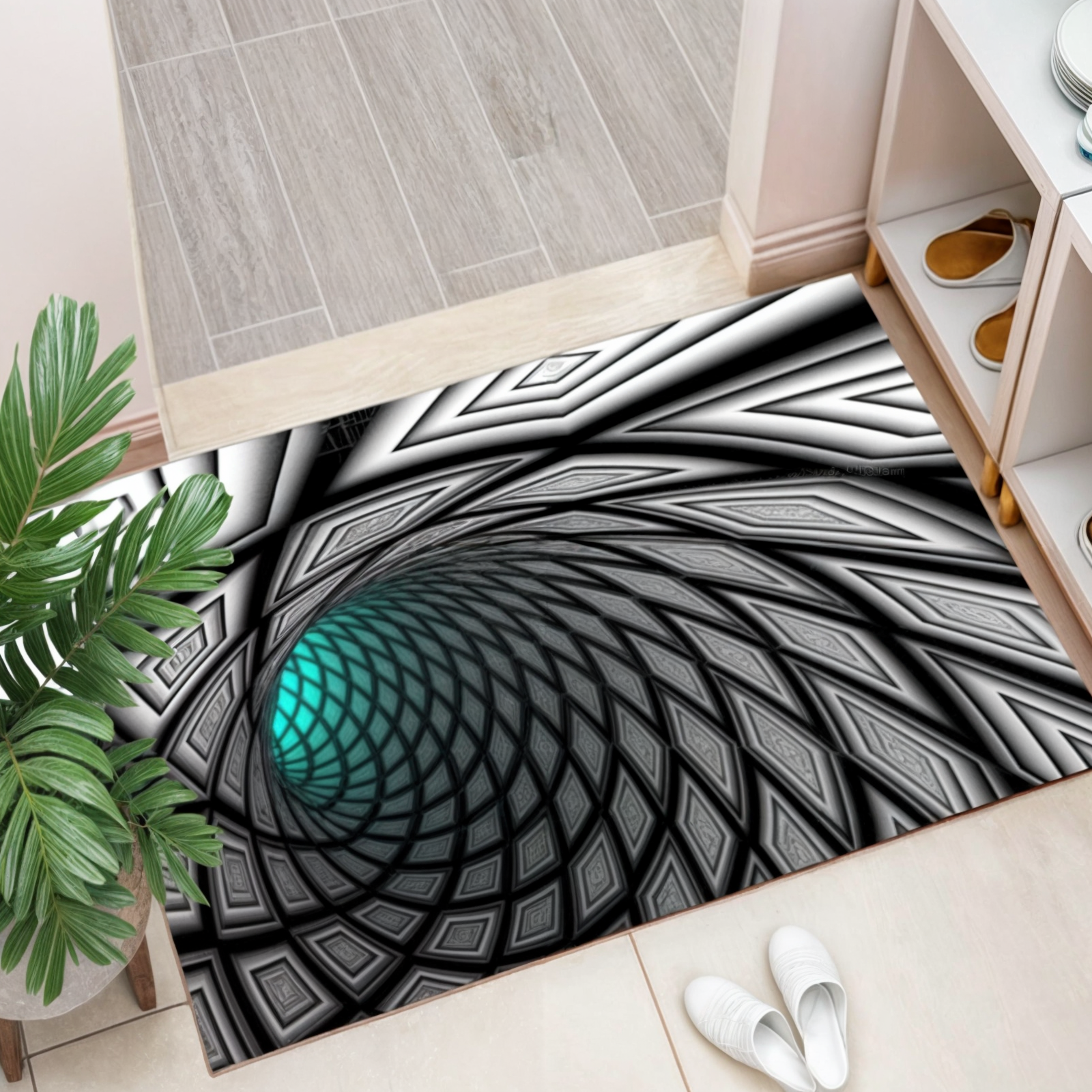Geometrische Illusionsmatte
