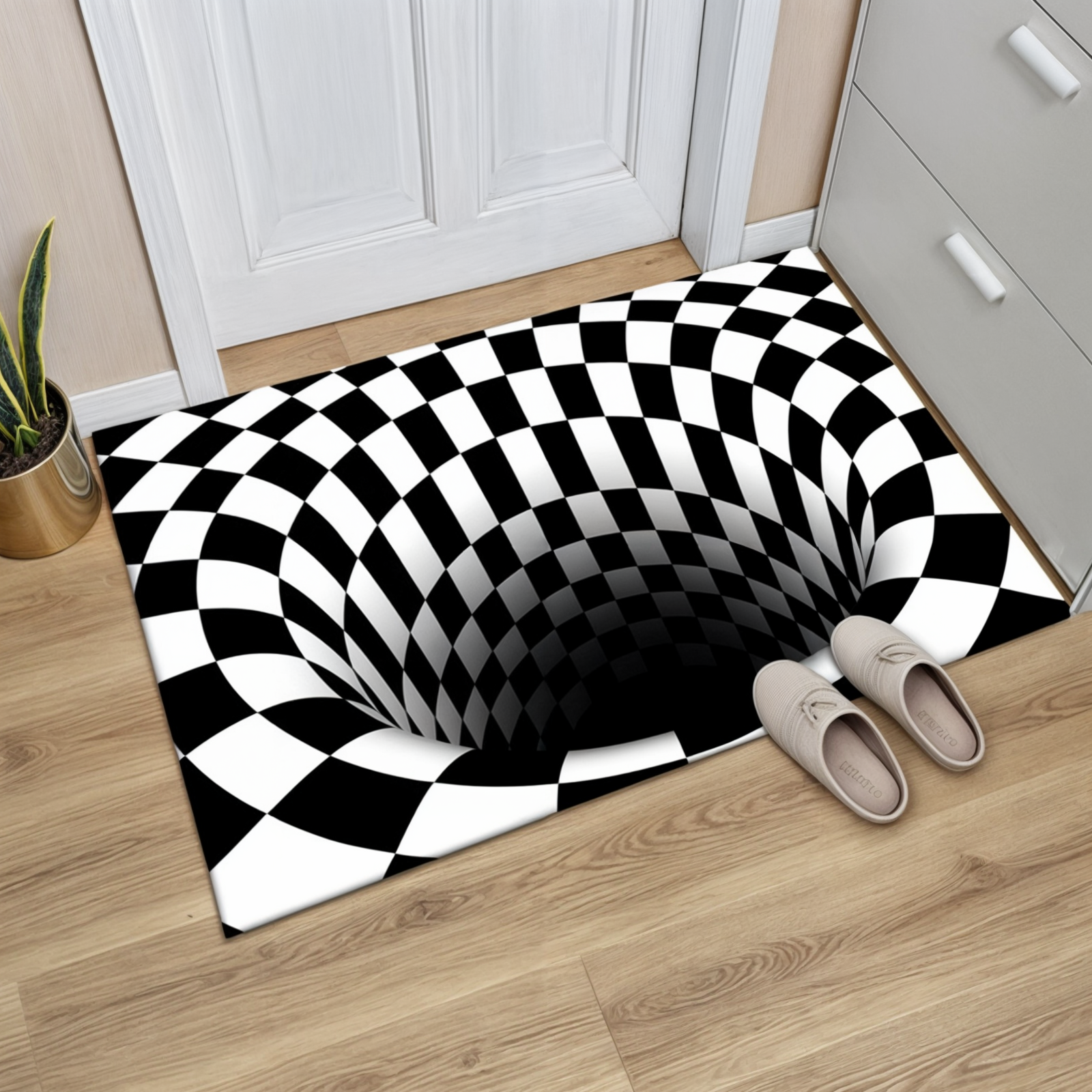 Geometrische Illusionsmatte