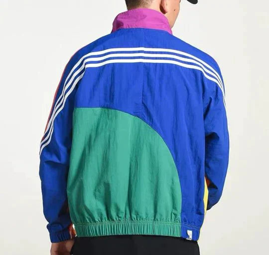 Herren Jacke Retro Windjacke Bequem 100% Polyester-4