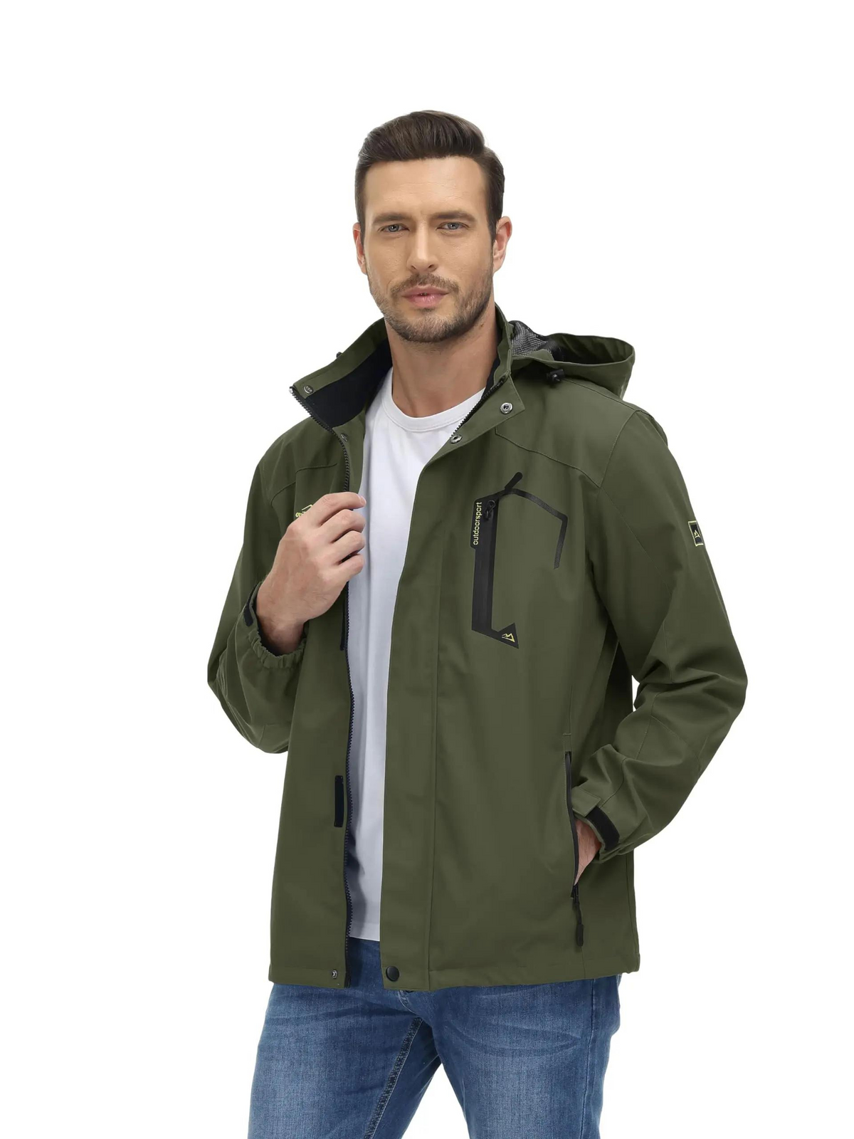 Heren Fleece Skijacke