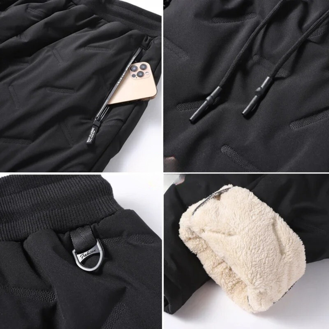 Herren-Jogginghose aus verdickter Wolle