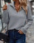 Variant image for Damen Hoodie Lässig Baumwolle Mit Rundhalsausschnitt und Langarm-13